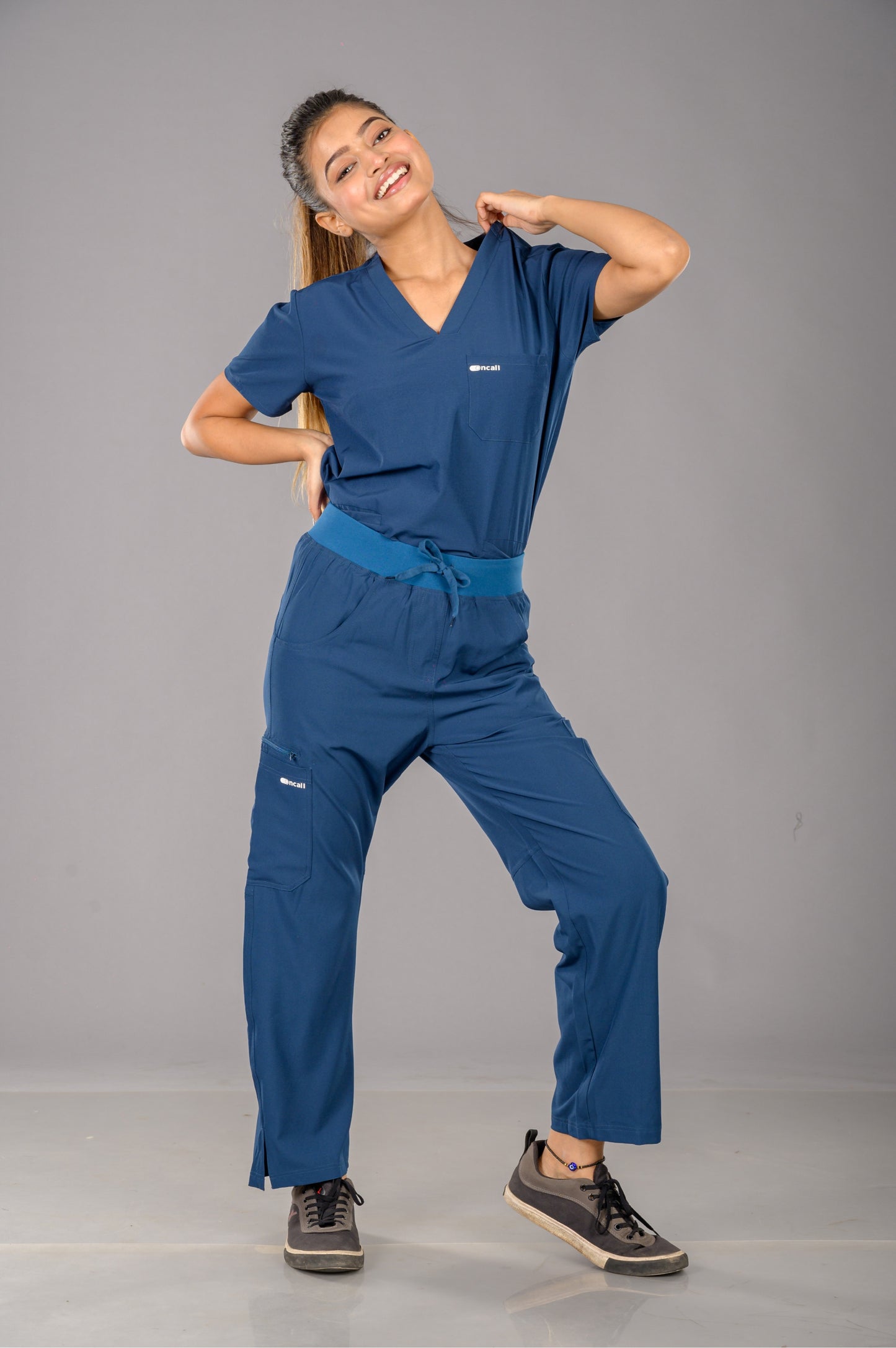 Airforce Blue Scrub Set Women