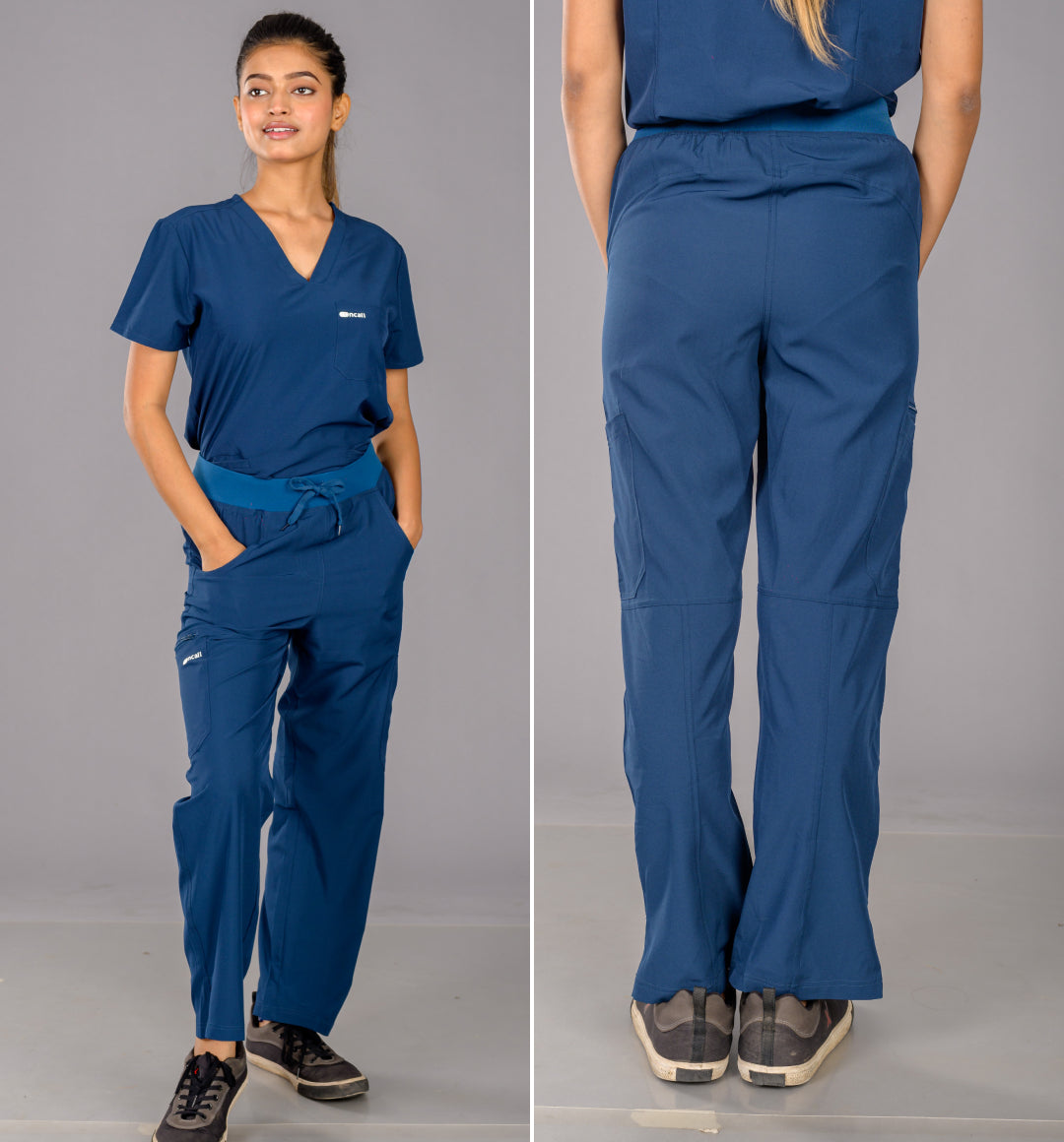 Airforce Blue Scrub Set Women