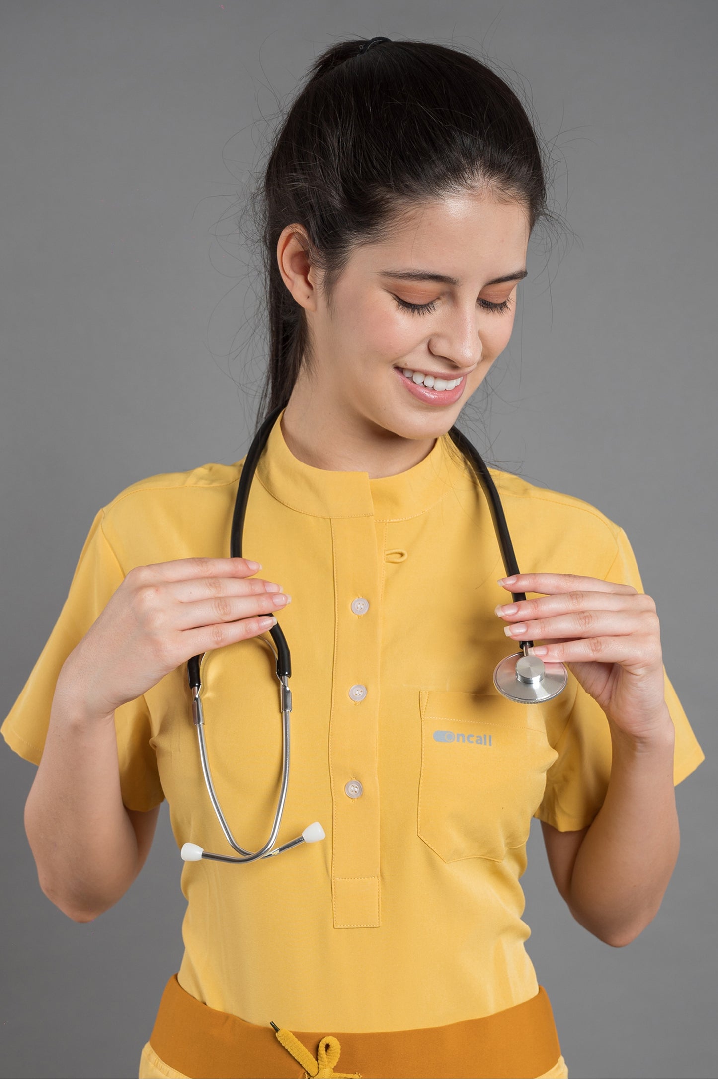 Yellow Scrub Set Women