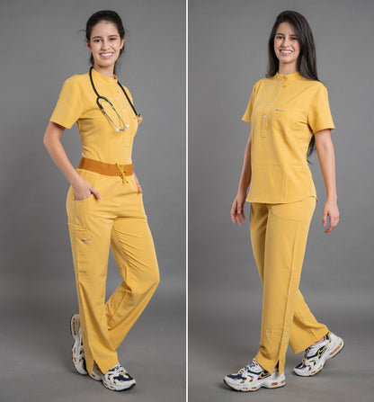 Yellow Scrub Set Women