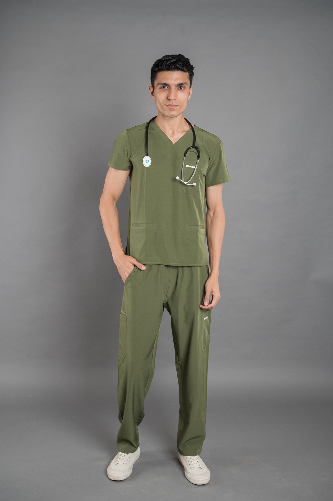 Limited Edition Olive Green Scrub Set Men