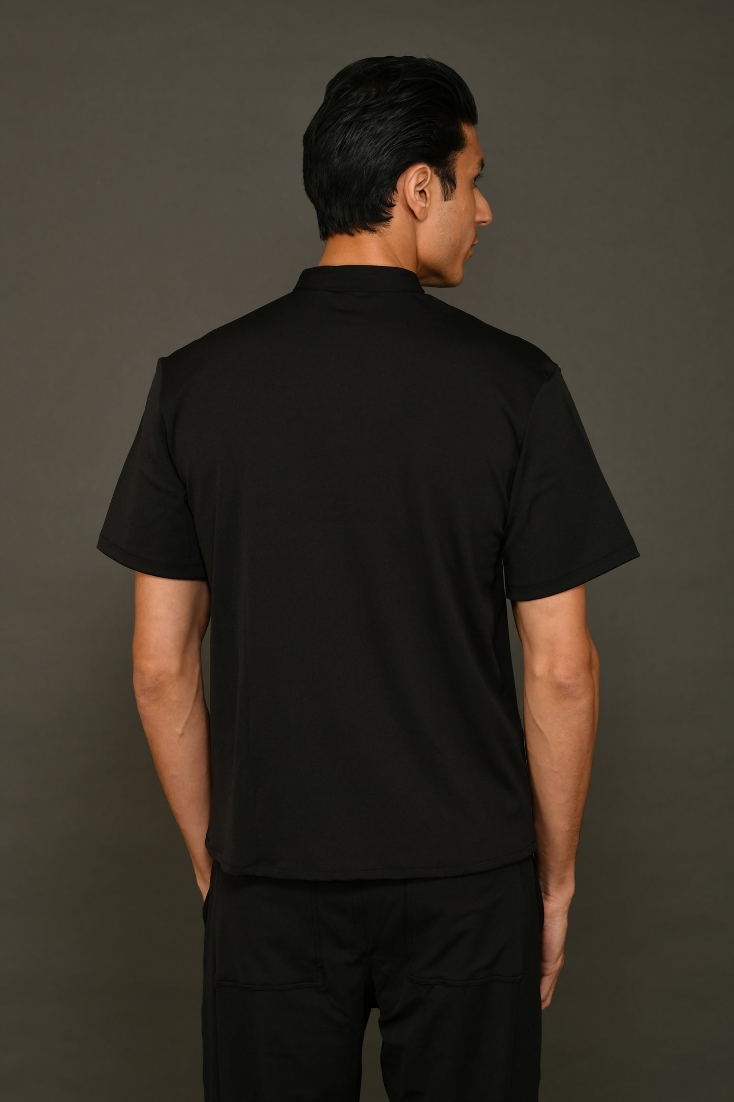 Sports Black Scrub Set Men